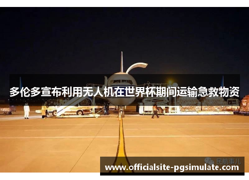 多伦多宣布利用无人机在世界杯期间运输急救物资